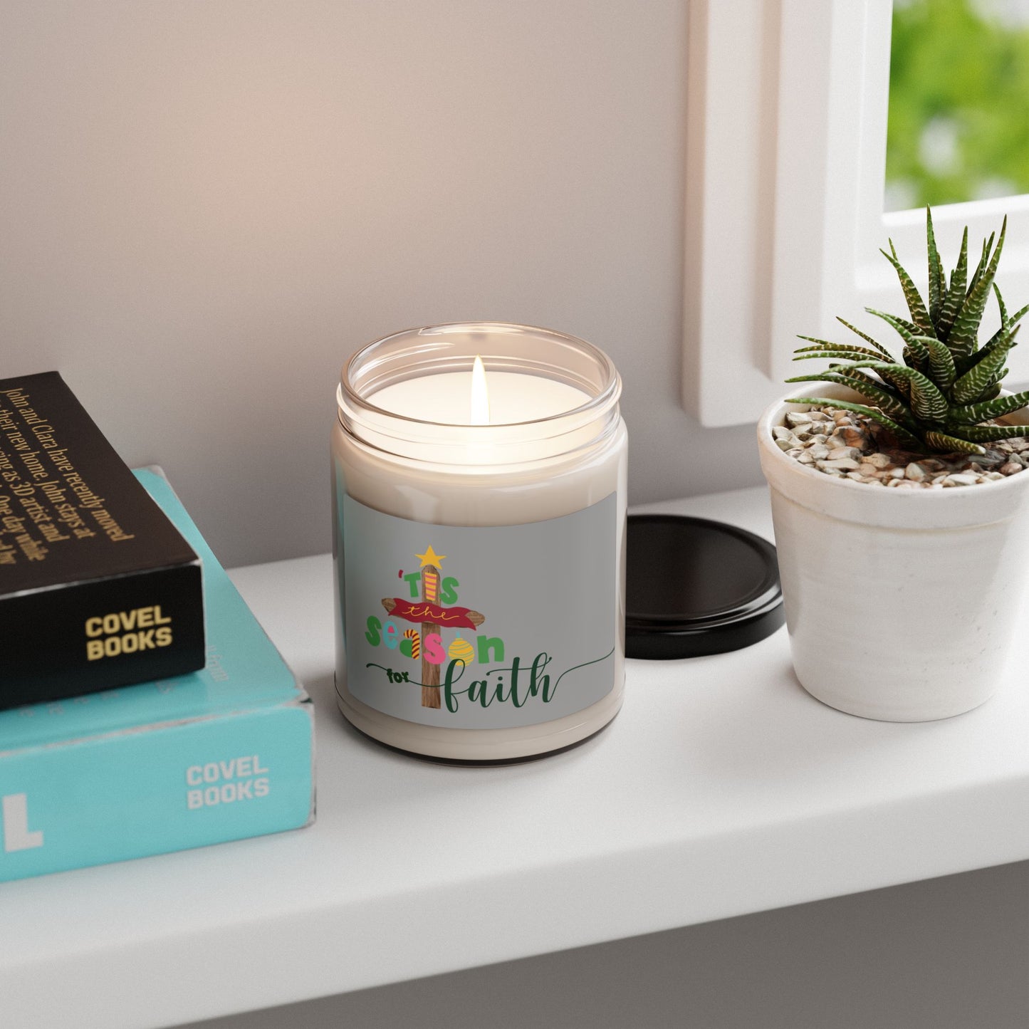 Soy Candle — 'Tis the Season for Faith (9oz Scented Holiday Candle)