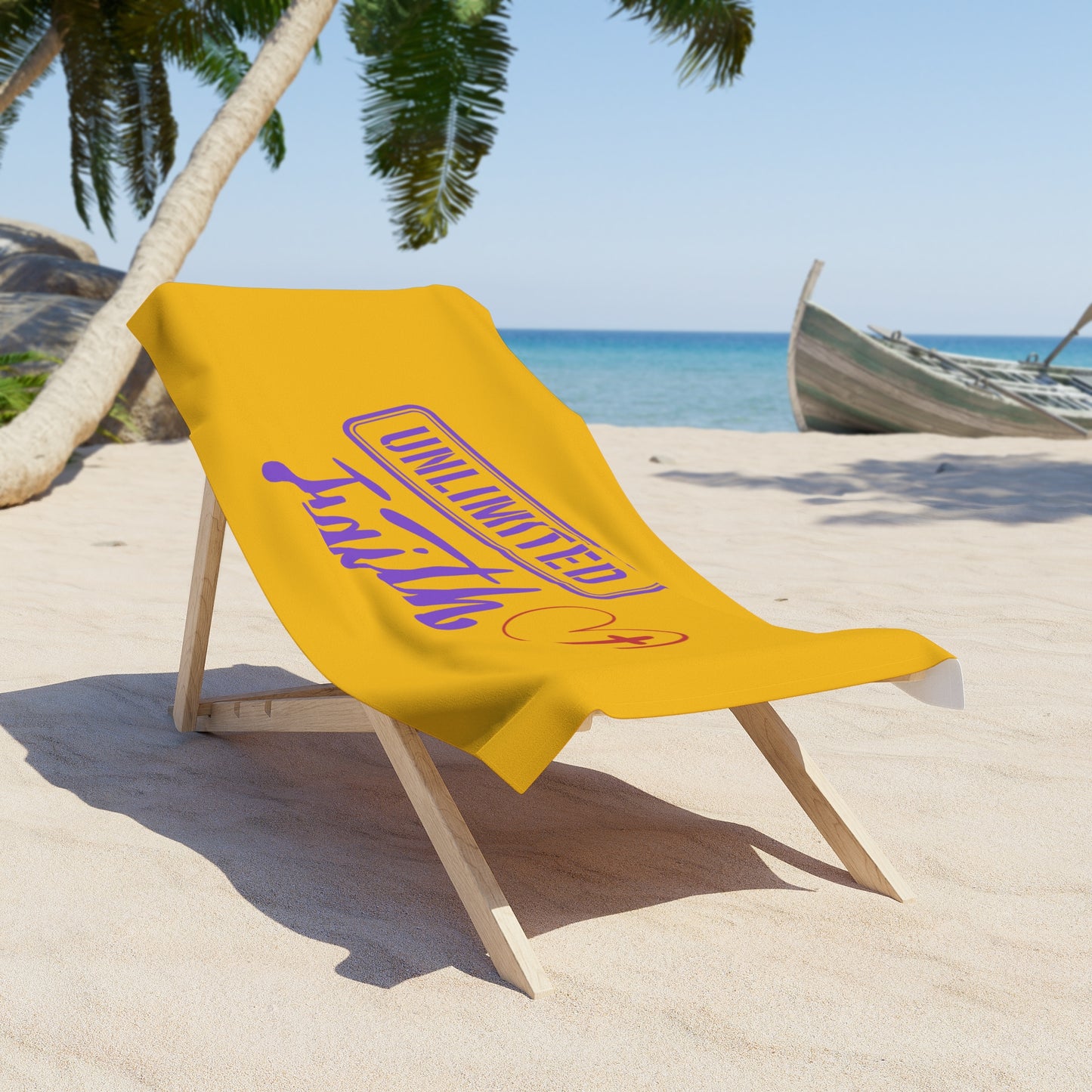 Unlimited Faith Inspirational Beach Towel – Vibrant Summer Design