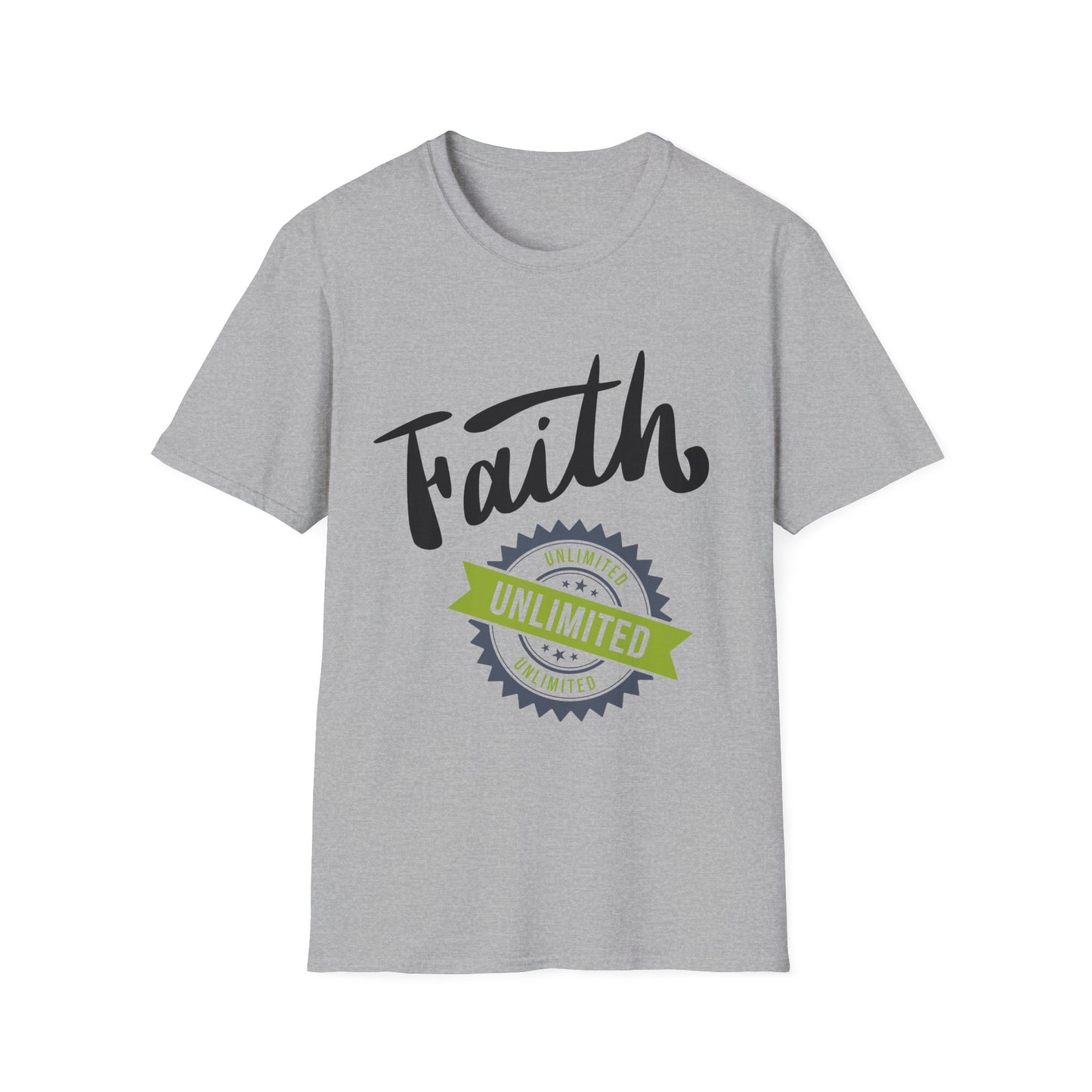 Unlimited Faith Unisex Softstyle T-Shirt - Inspirational Tee for Everyday Wear