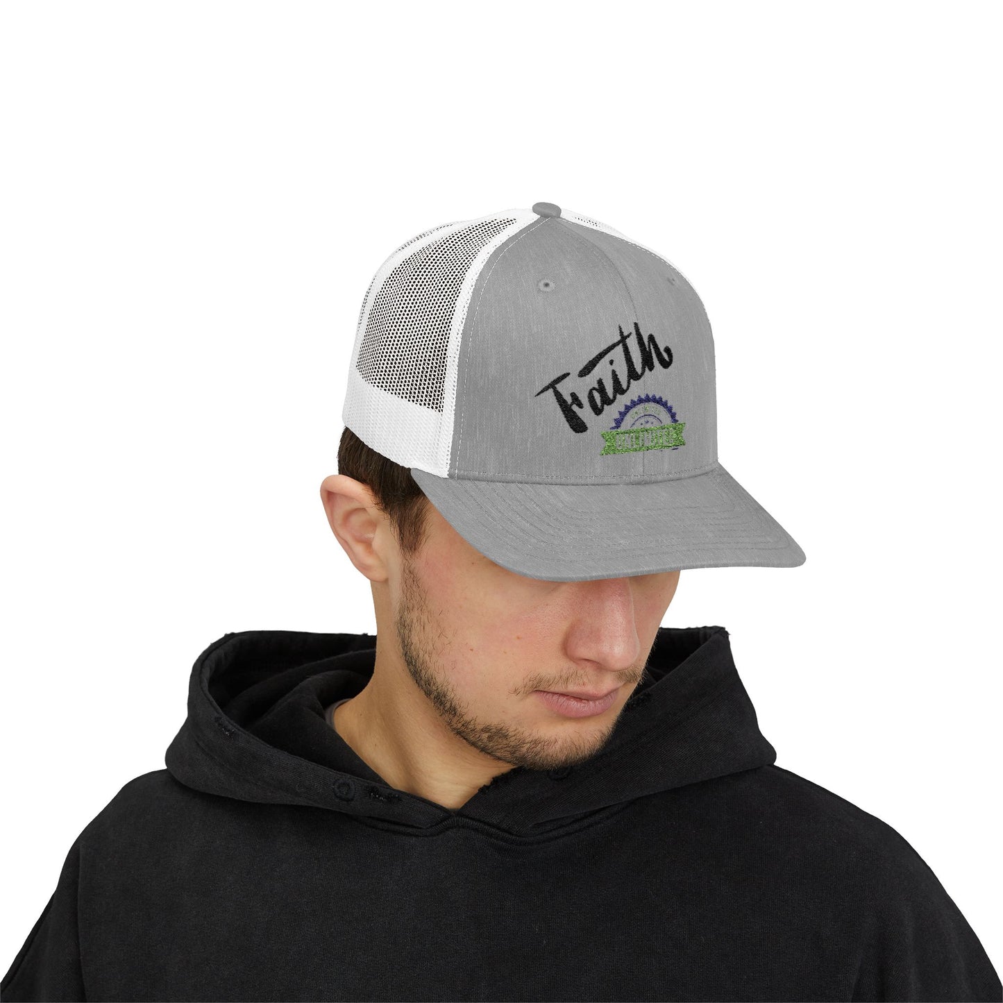 Faith Unlimited Snapback Trucker Cap - Inspirational Hat for Everyday Wear