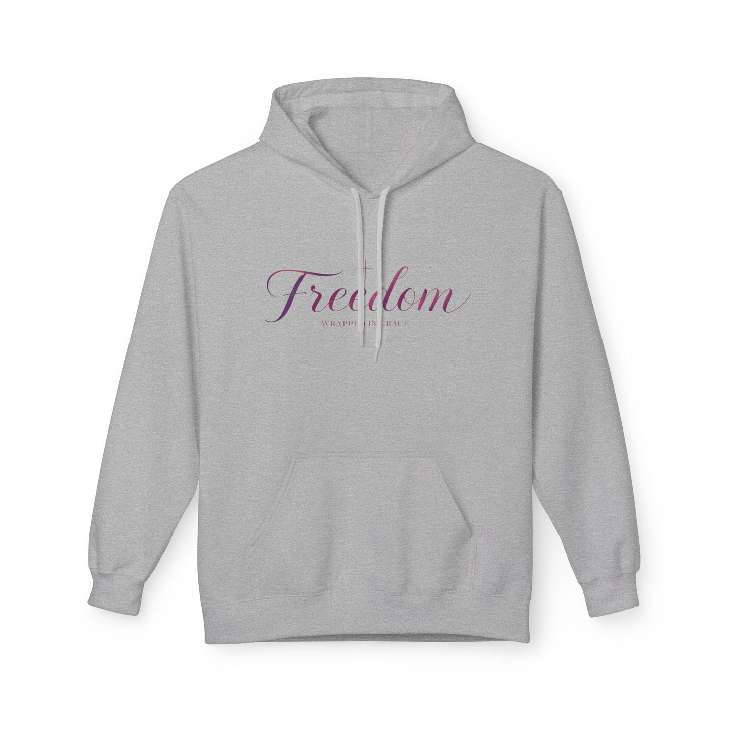 Freedom Hoodie — Inspirational "Freedom Wrapped in Grace" Fleece Pullover