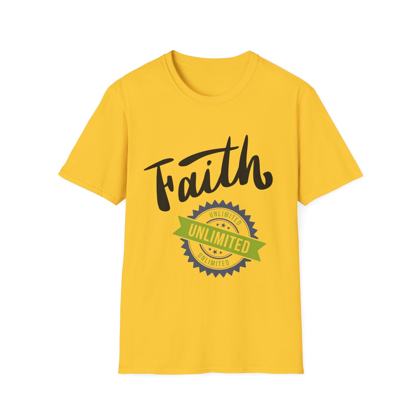 Unlimited Faith Unisex Softstyle T-Shirt - Inspirational Tee for Everyday Wear