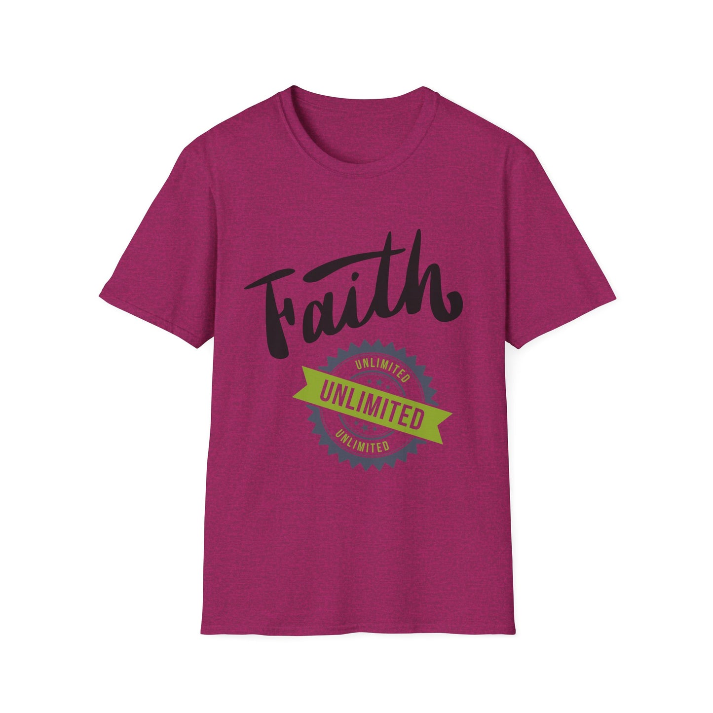 Unlimited Faith Unisex Softstyle T-Shirt - Inspirational Tee for Everyday Wear