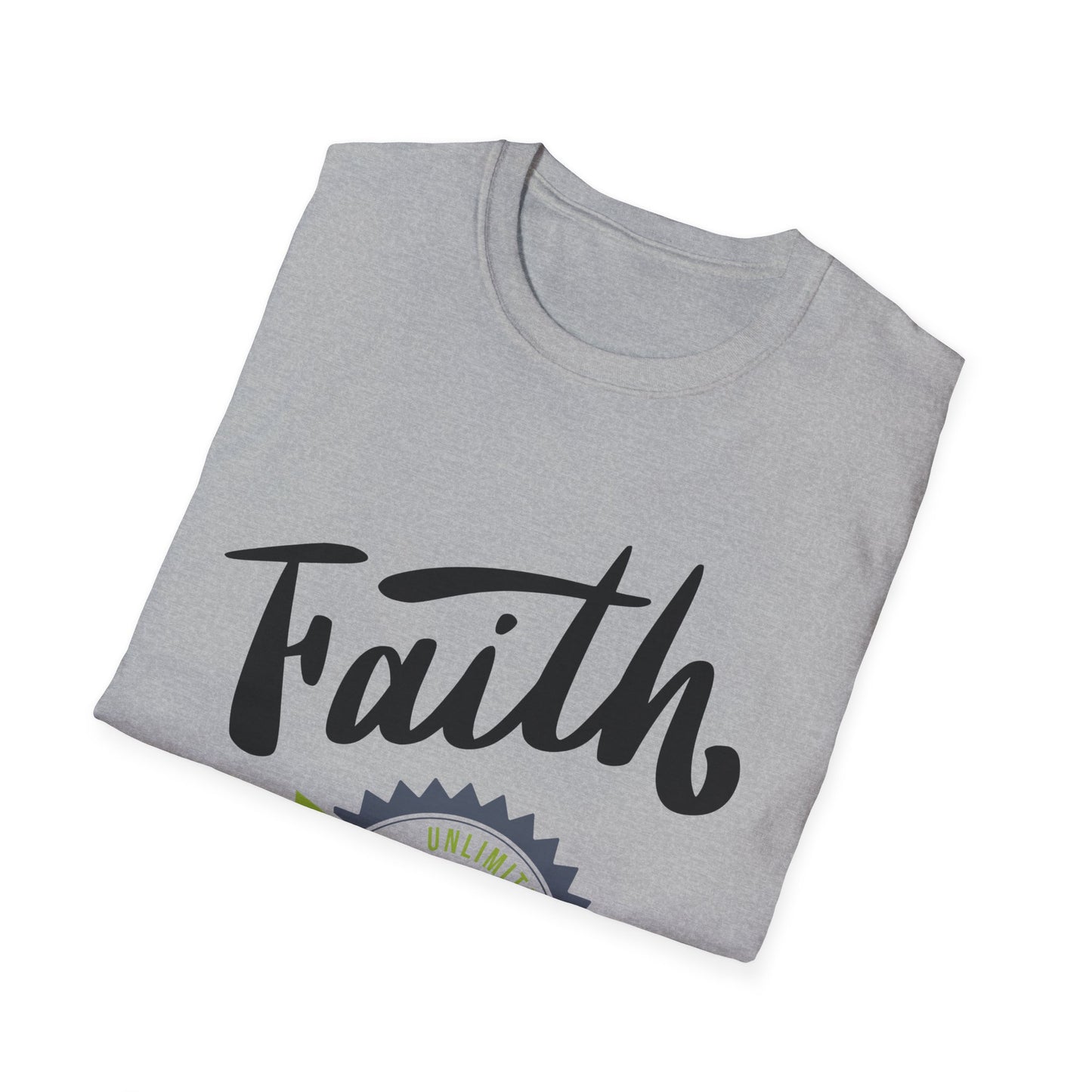 Unlimited Faith Unisex Softstyle T-Shirt - Inspirational Tee for Everyday Wear