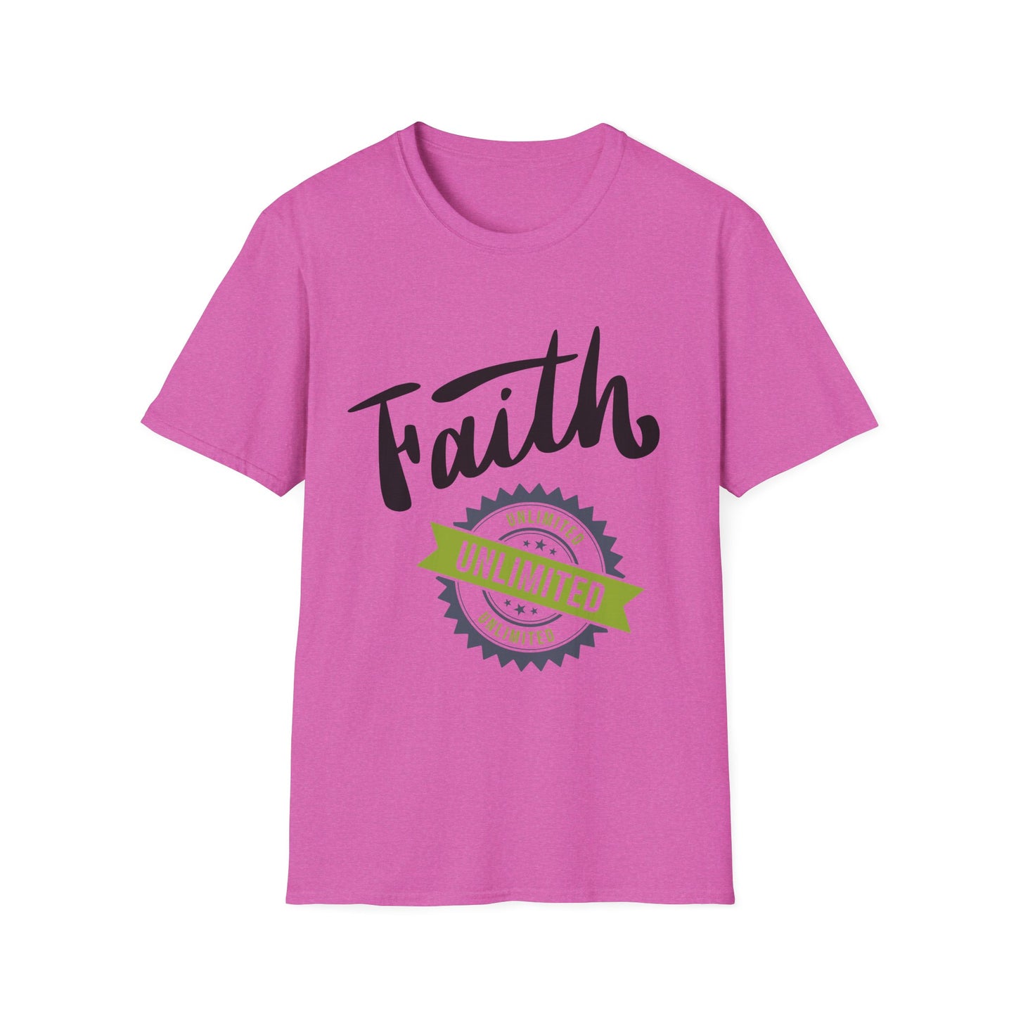 Unlimited Faith Unisex Softstyle T-Shirt - Inspirational Tee for Everyday Wear
