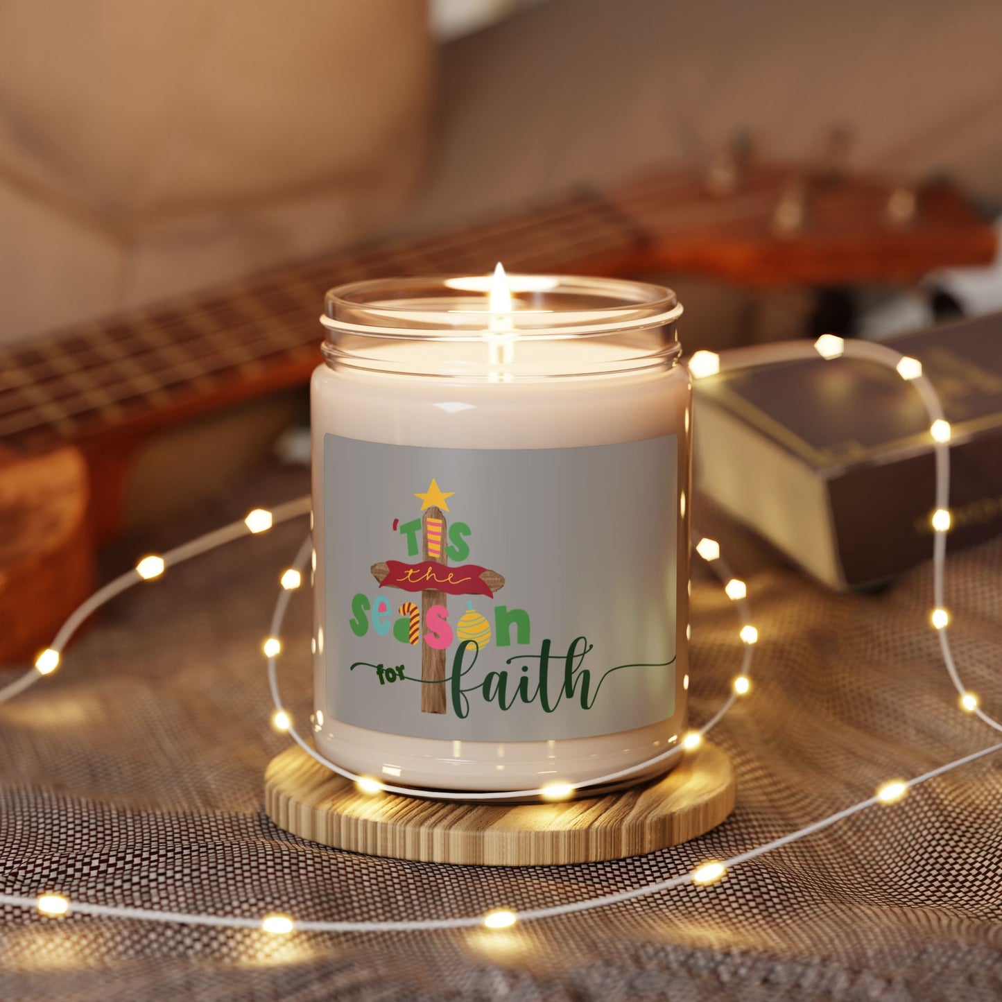 Soy Candle — 'Tis the Season for Faith (9oz Scented Holiday Candle)