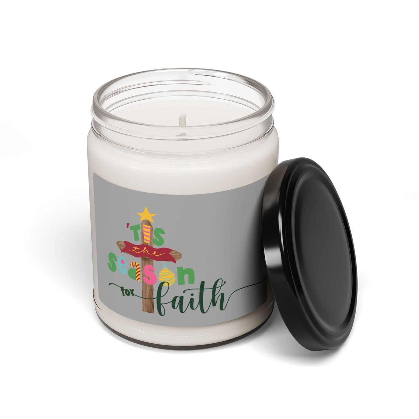 Soy Candle — 'Tis the Season for Faith (9oz Scented Holiday Candle)
