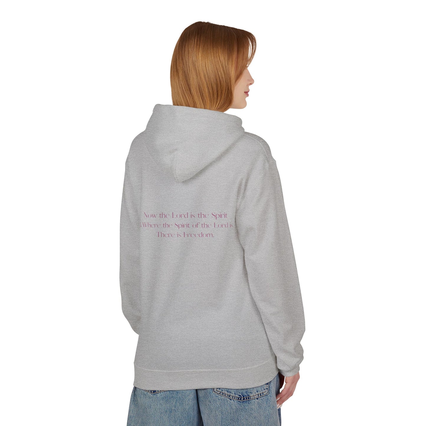 Freedom Hoodie — Inspirational "Freedom Wrapped in Grace" Fleece Pullover