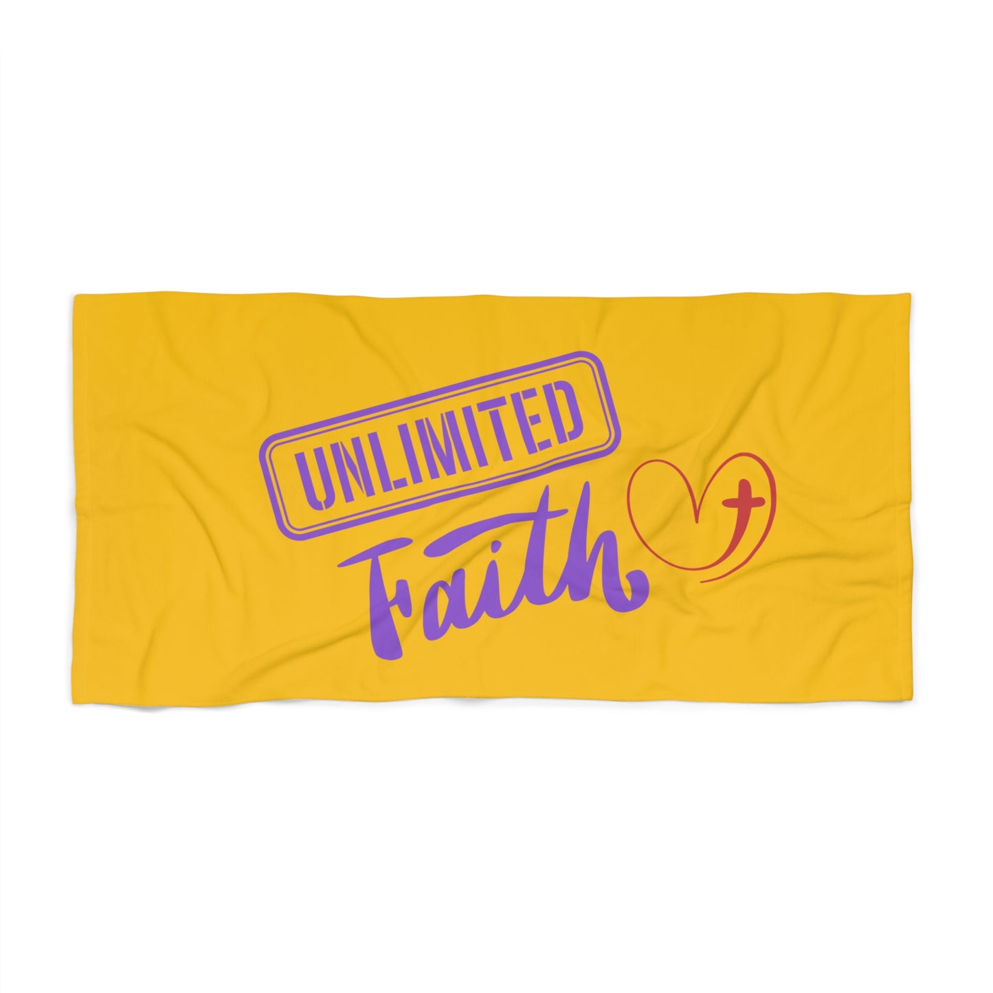 Unlimited Faith Inspirational Beach Towel – Vibrant Summer Design