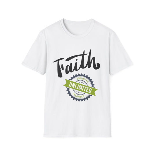 Unlimited Faith Unisex Softstyle T-Shirt - Inspirational Tee for Everyday Wear