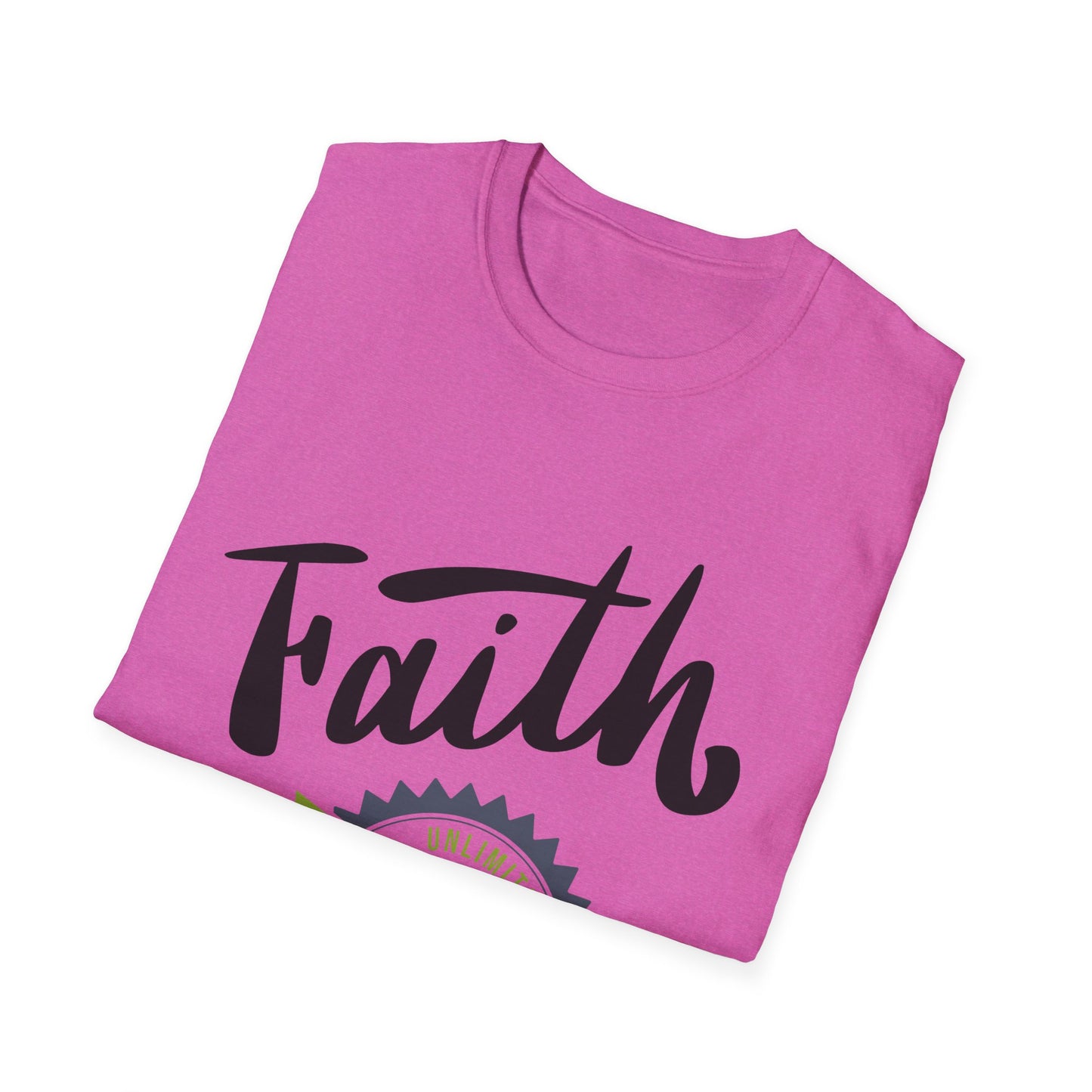 Unlimited Faith Unisex Softstyle T-Shirt - Inspirational Tee for Everyday Wear