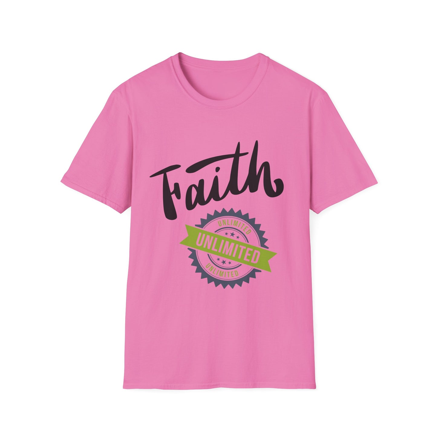 Unlimited Faith Unisex Softstyle T-Shirt - Inspirational Tee for Everyday Wear