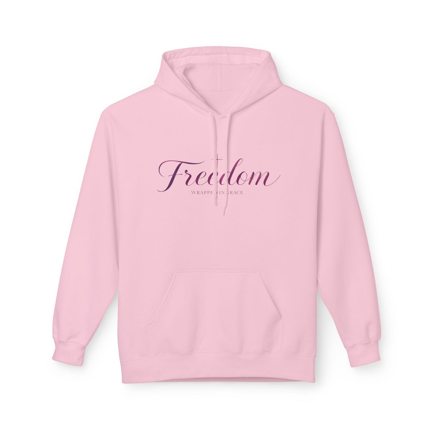 Freedom Hoodie — Inspirational "Freedom Wrapped in Grace" Fleece Pullover