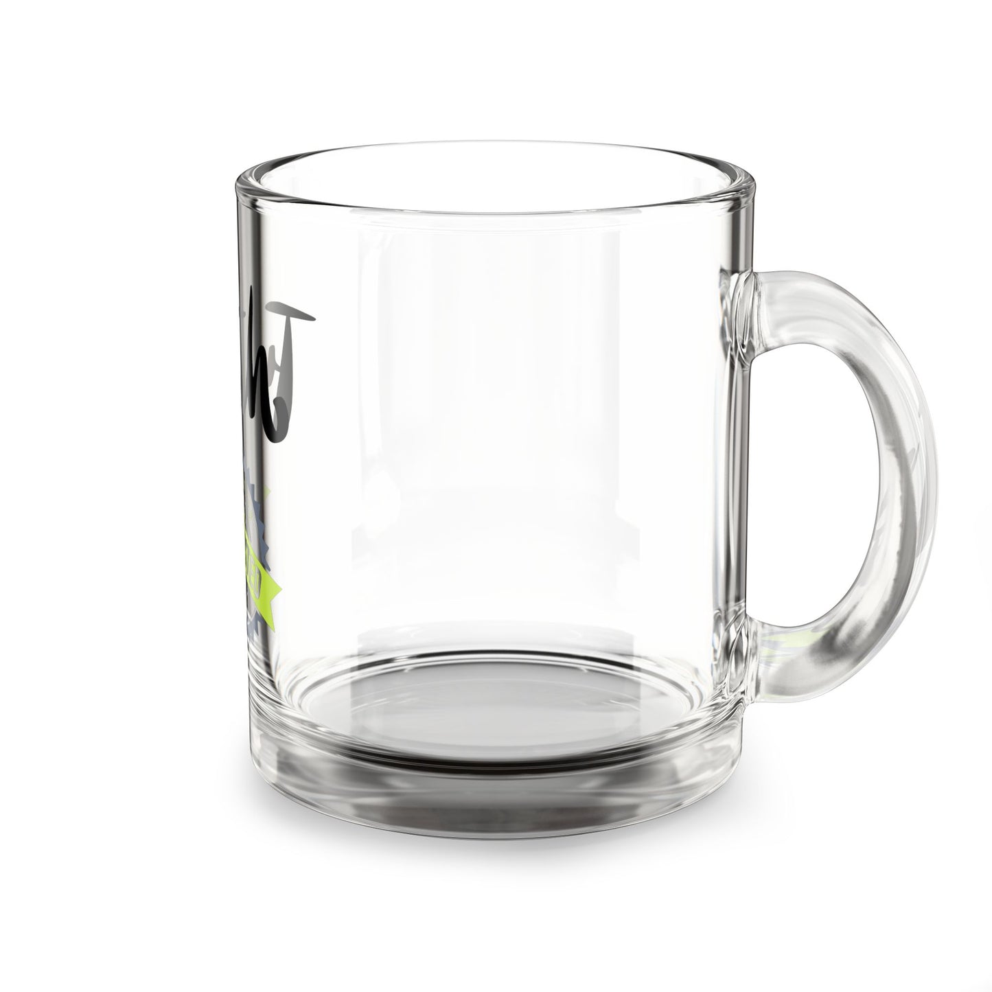 Inspirational 10oz Glass Mug - 'Faith' Design for Coffee Lovers